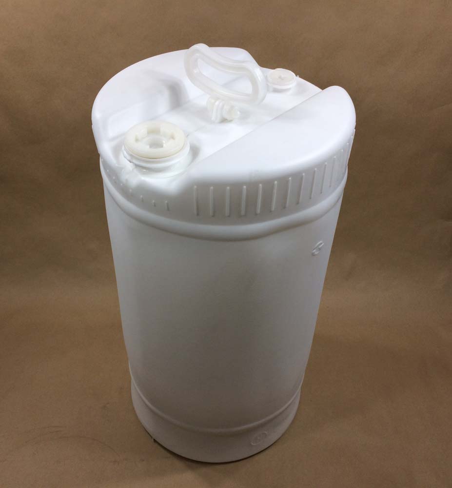 15 Gallon White Plastic Tighthead Drum Yankee Containers