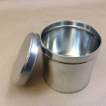 metal tin, gift tin, holiday cookie cans, slip cover can, metal can with slip on cover