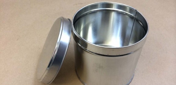 Made in USA 8/Case 1/4 Gallon Cylindrical Tin Can 8 Cans per Pack 