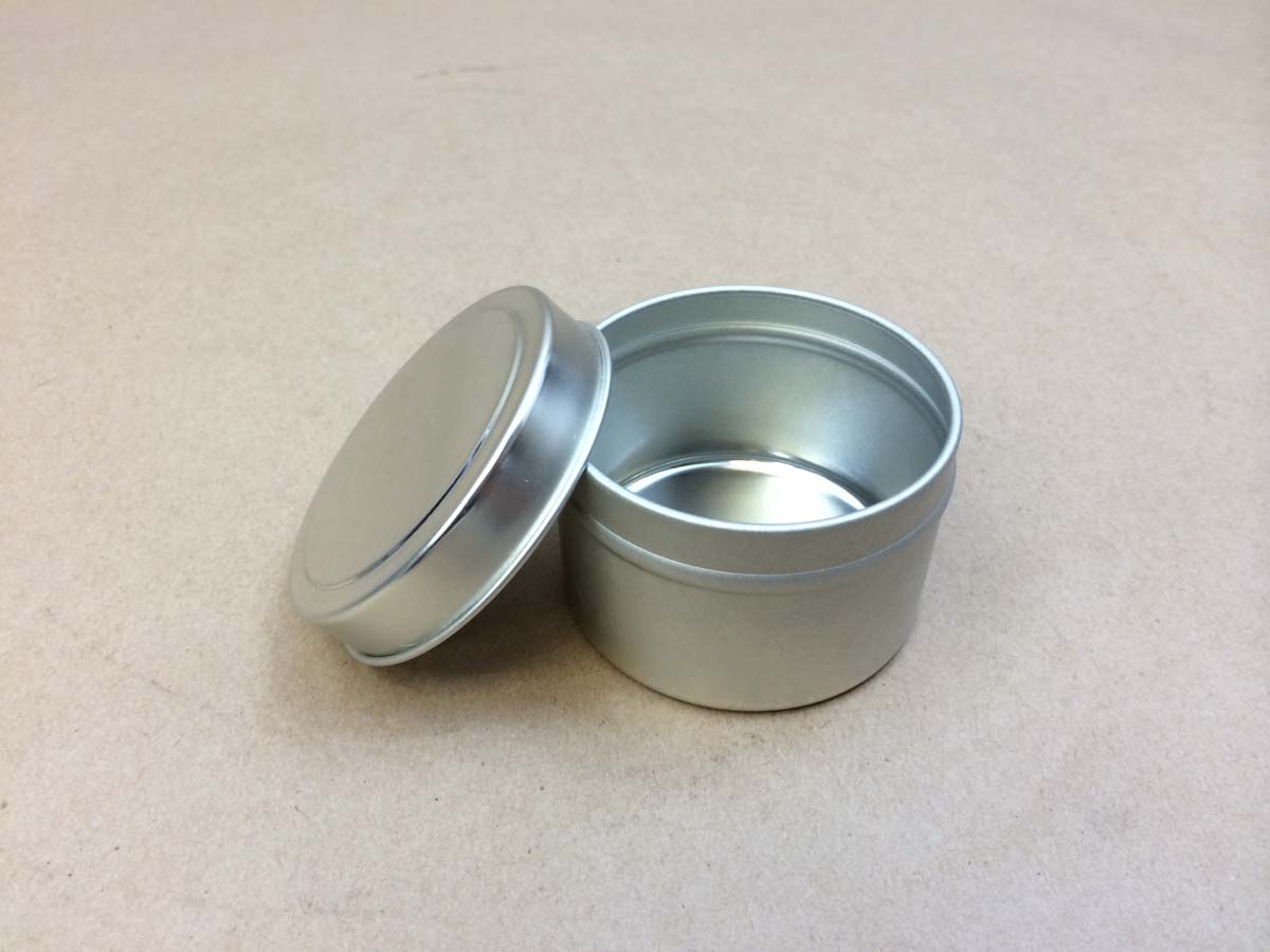 small tin can, slip cover can, small metal tin