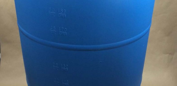 55 Gallon Open Head and Tight Head Blue Industrial Plastic Drums
