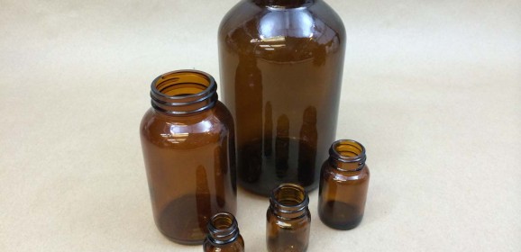 Amber Glass Medicine Bottles  Yankee Containers: Drums, Pails