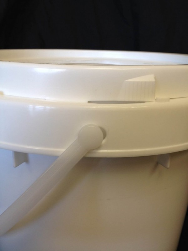 Side View of Twist and Lock Pail and Lid Yankee Containers Drums