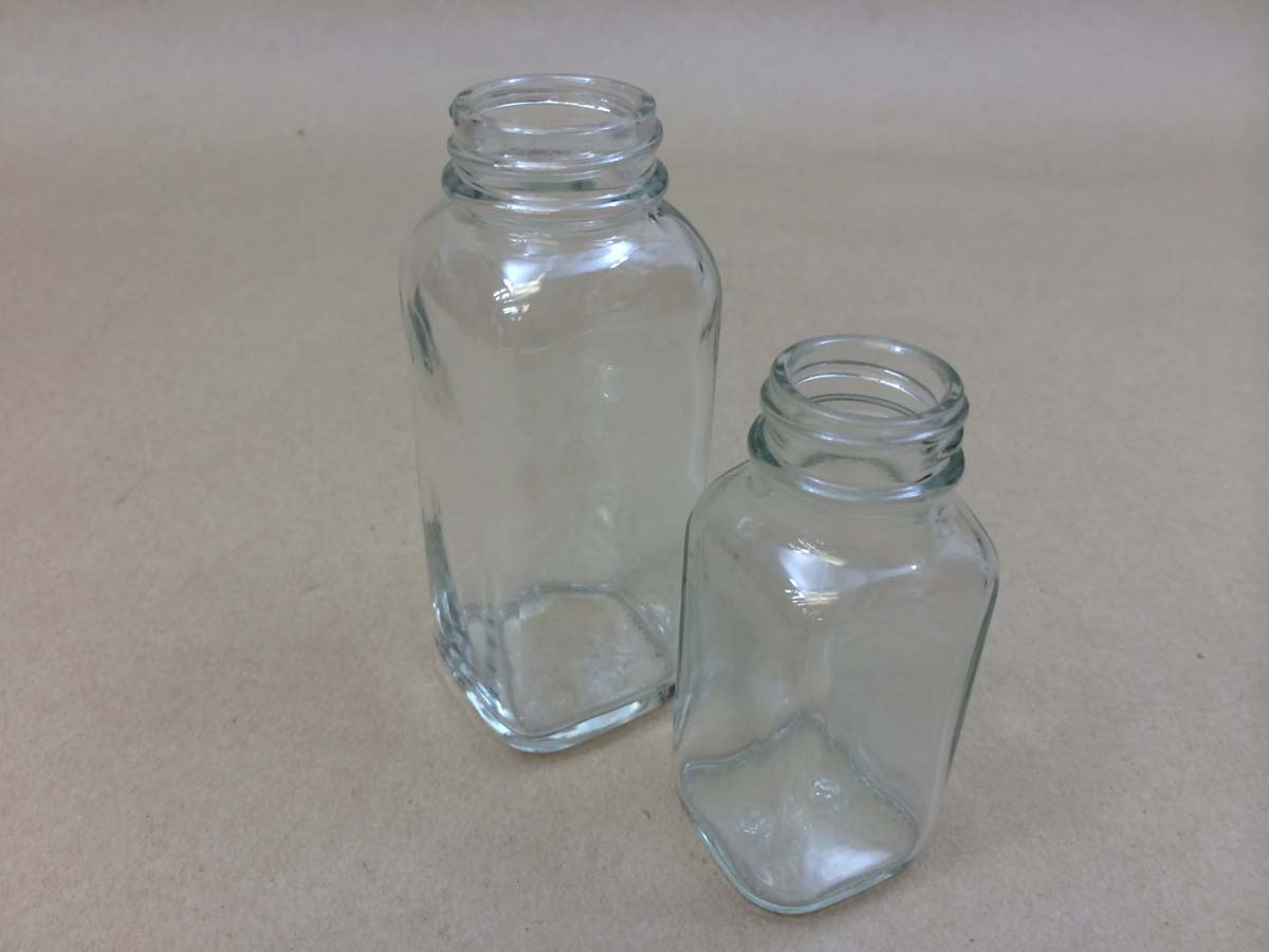 Square Glass Jars
