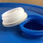 30 gallon plastic drum, buttress plug, drum bung, gasket