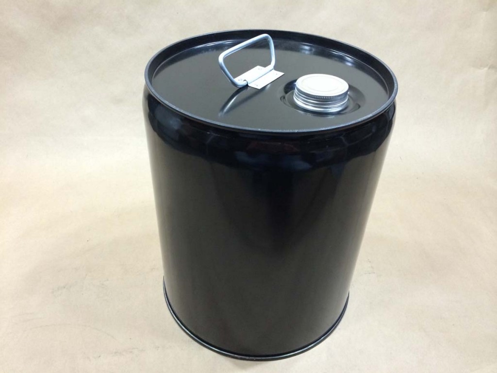 3.5 gal Black Steel Pails (Lever Lock Ring)