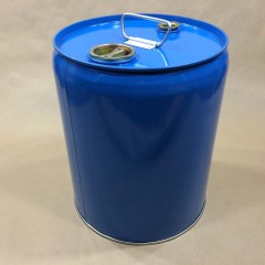 5 Gallon Blue Closed Head Steel Pails/Drums