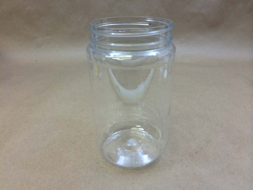 16 oz. Clear PET Plastic Jar, Straight Sided, 89mm 89-400