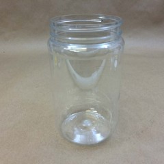 Clear Plastic PET Wide Mouth Jar