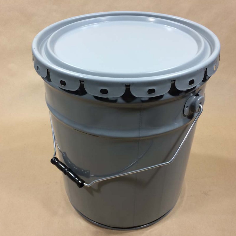 5 Gallon Lined Open Head Steel Pail Yankee Containers Drums, Pails