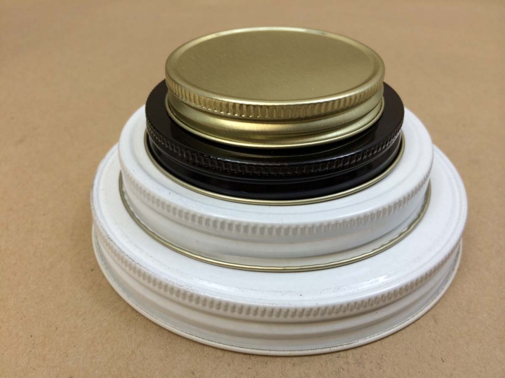 24-400 White Metal Cap with Pulp/Aluminum Foil Liner, Each