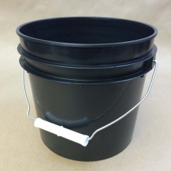 Black Plastic Pails