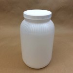 1 gallon, wide mouth plastic, plastic jar