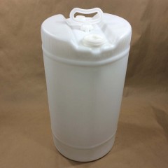 15 Gallon Translucent UN Rated Plastic Tight Head Drum with Liquid Level Markings