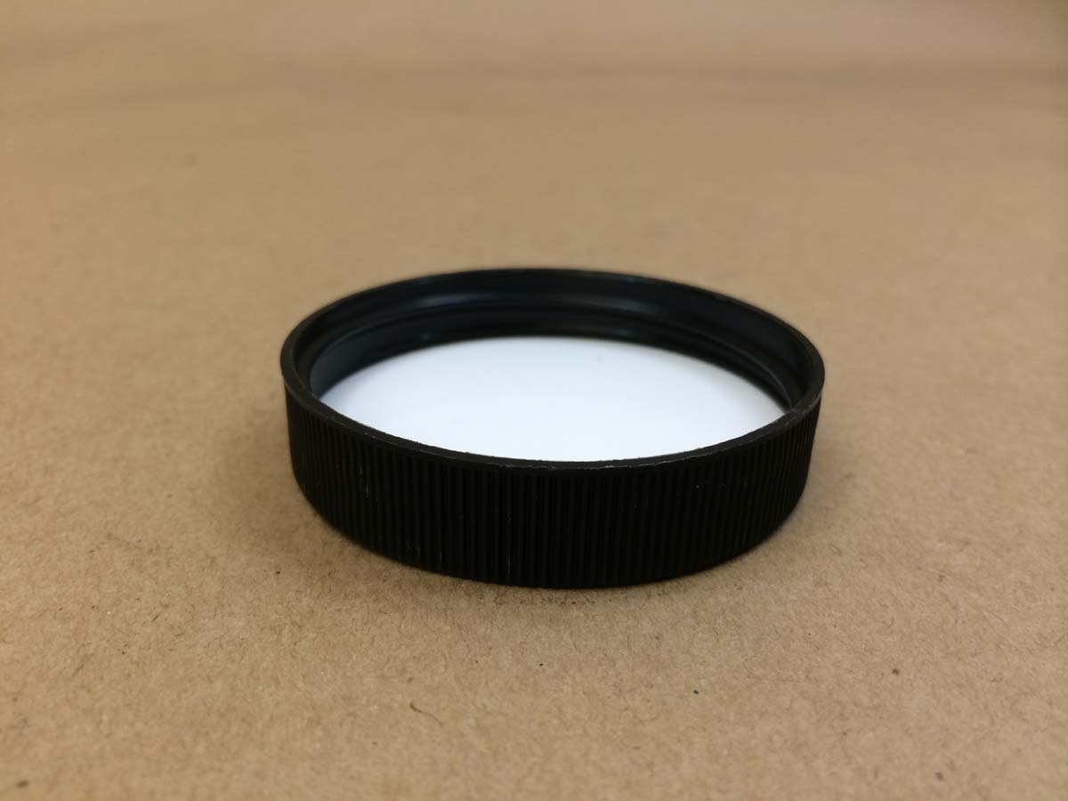 53 400 Black Foam/Poly Lined Plastic Cap