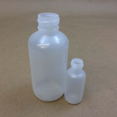 Low Density Boston Round Plastic Bottles Manufactured by Silgan Plastics