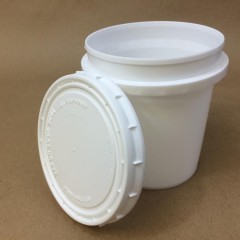 6 gallon white plastic bucket (PCI48BWHHTSSL-2)  Yankee Containers: Drums,  Pails, Cans, Bottles, Jars, Jugs and Boxes