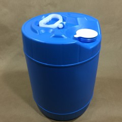 Blue and Natural Round Plastic Drums