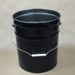 Black and Green 29 Gauge Light Weight Steel Pails