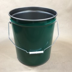 5 Gallon Green Steel Pail