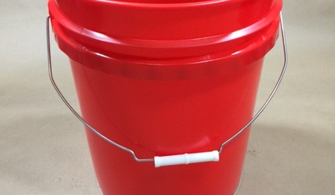 2.5 Gallon Screw Top Plastic Pail, UN Rated, White in Color